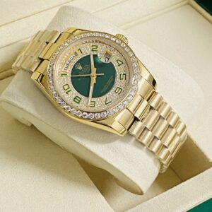 Rolex assemblato Day-Date 118238 Yellow Gold emerald dial